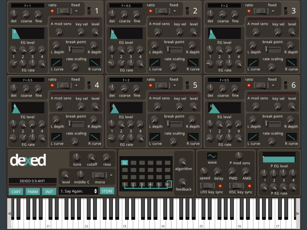 Dexed Synth, un DX7 en plugin portado a iPad y iPhone Hispasonic
